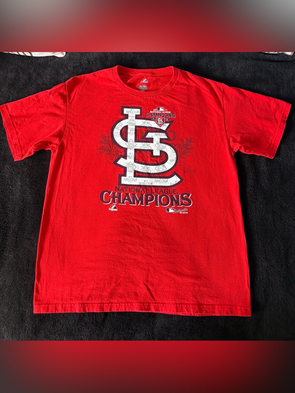 St. Louis Cardinals x Majestic 2011 national league champions tee men’s large